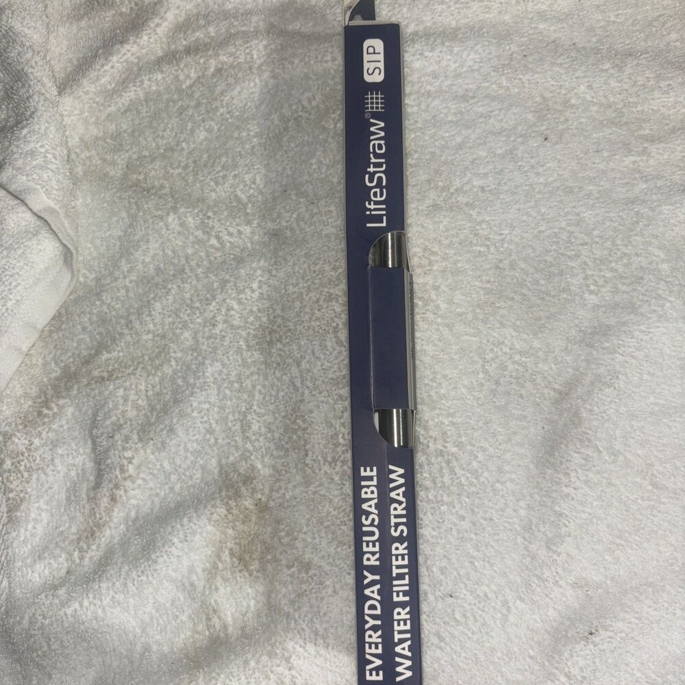 LifeStraw SIP STAINLESS STEEL WATER FILTER STRAW W/ CARRY CASE- NEW - Picture 3 of 3